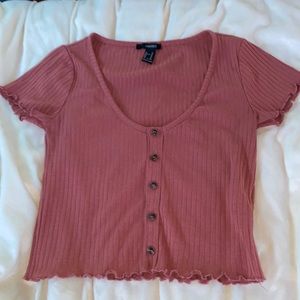 Forever 21 Redish Crop Top